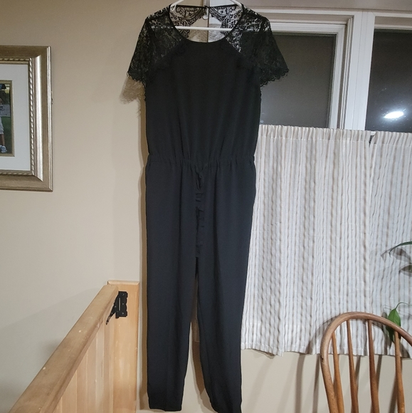 LOFT black jumpsuit sz 10 - Picture 4 of 4